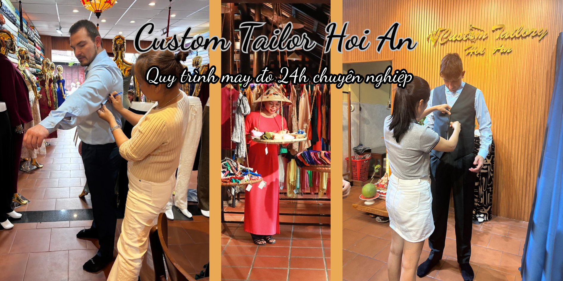 Custom Tailor Hoi An – Quy trình may đo 24h chuyên nghiệp