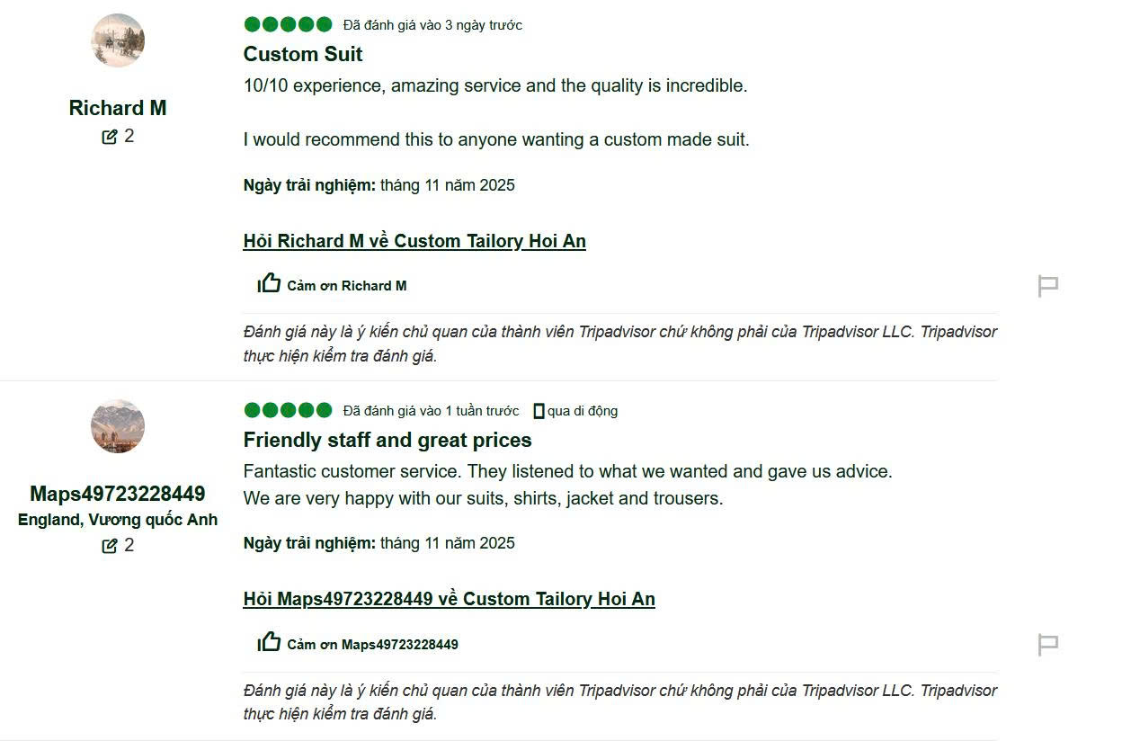 Best Tailor in Hoi An