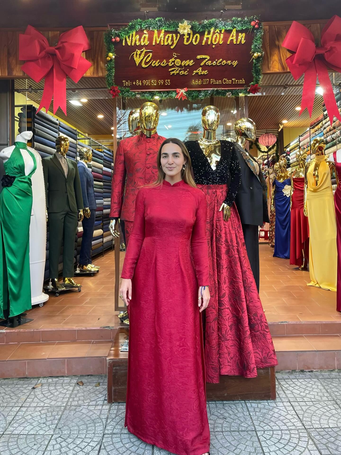 khách hàng tại custom tailory hội an