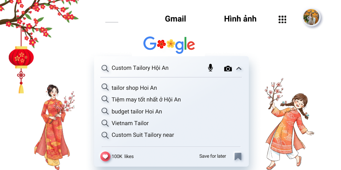 cách tìm kiếm hoàng may đo đồ tết tại custom may Hội An - Custom Tailory Hội An