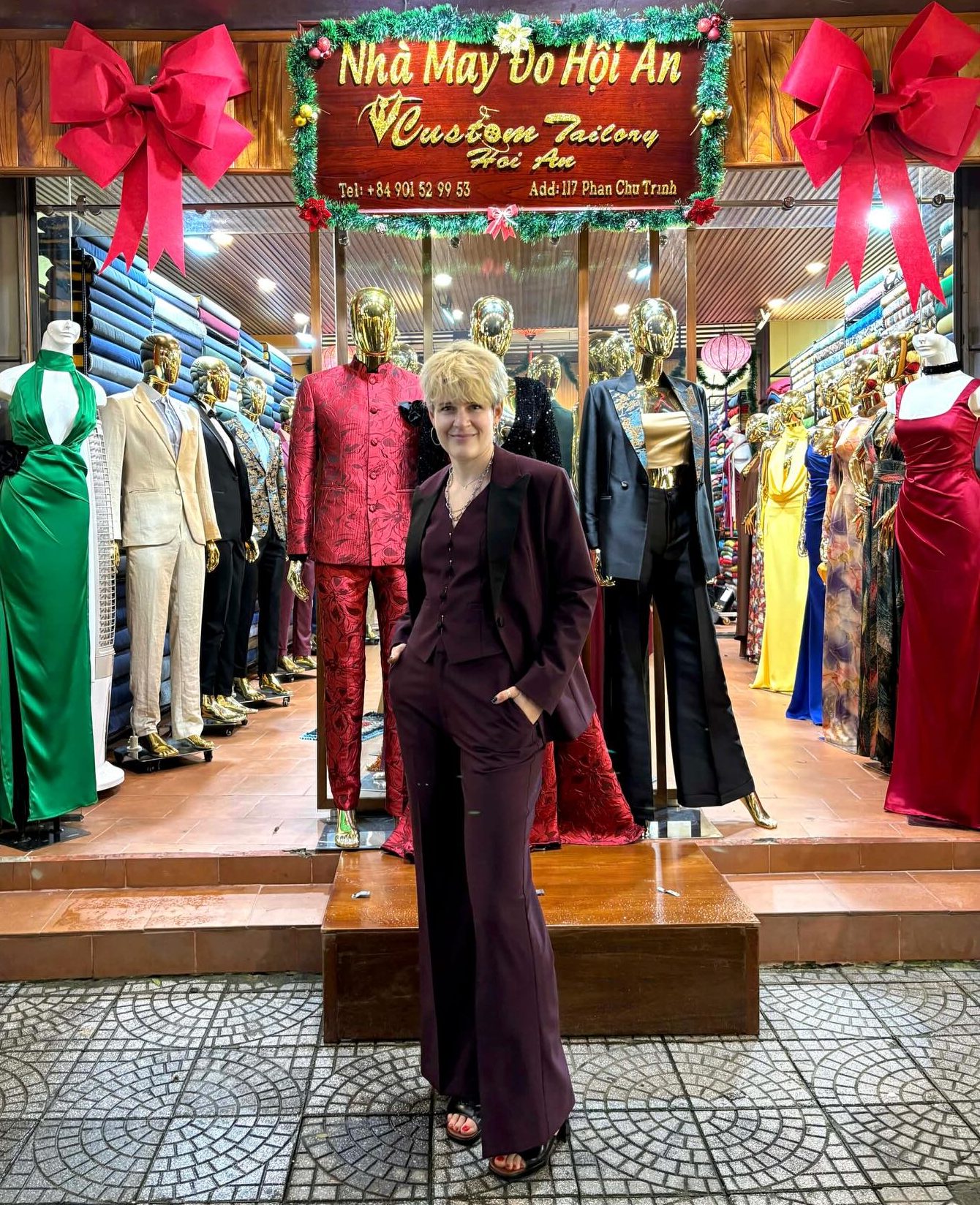 Suit 3 mảnh với gile - May vest Hội An tại Custom Tailory