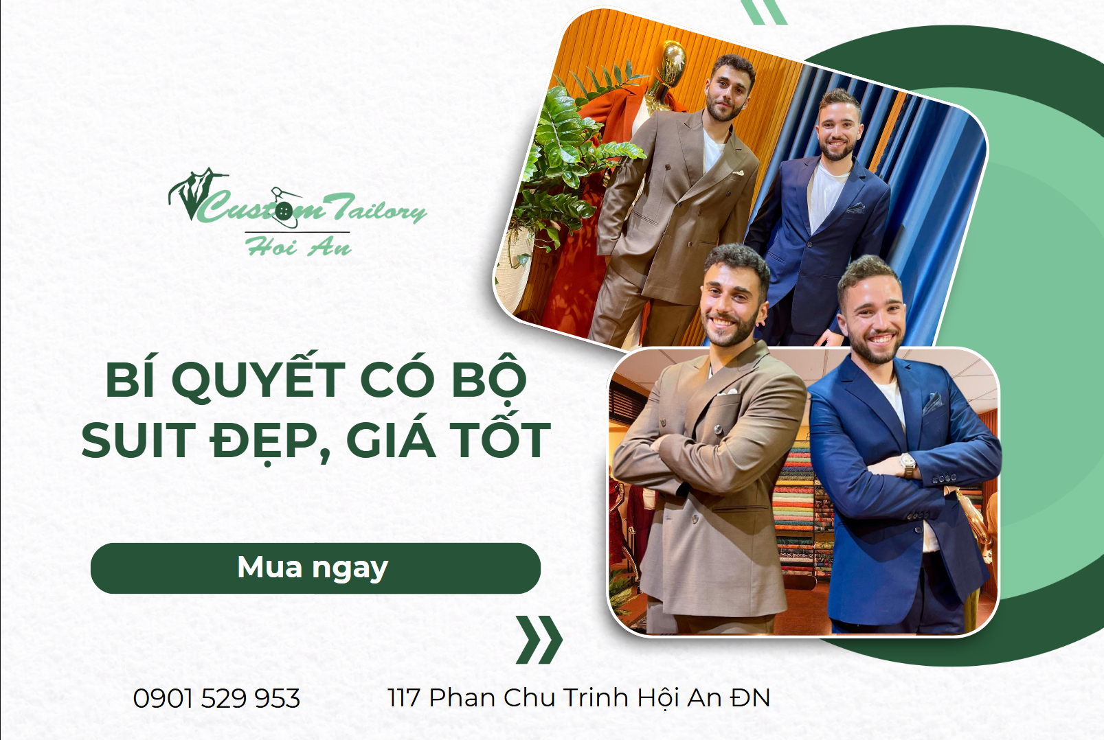Thợ may suit ở Hội An: Bí quyết có bộ suit đẹp, giá tốt