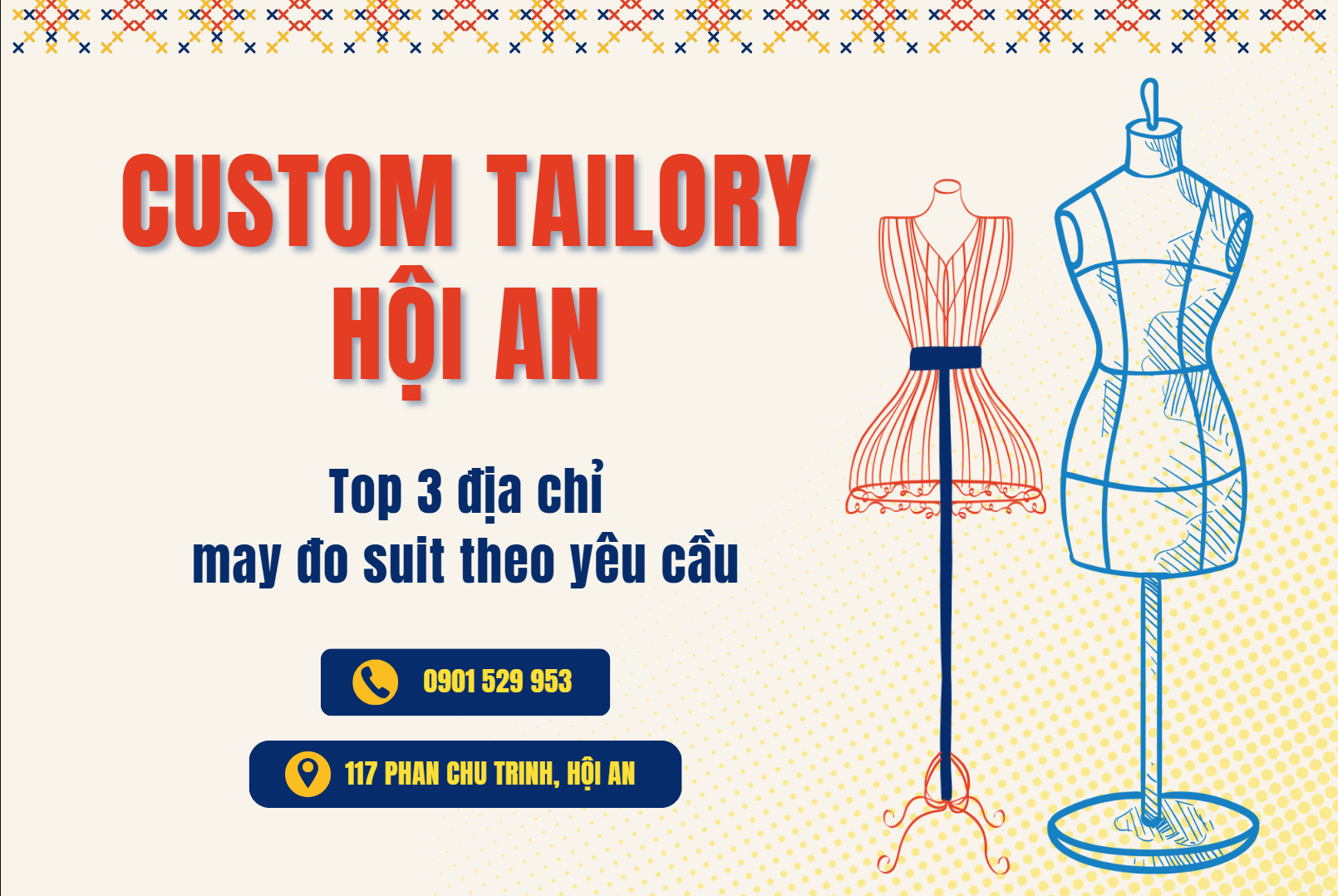 Tiệm may Hội An: Top 3 địa chỉ may đo suit theo yêu cầu