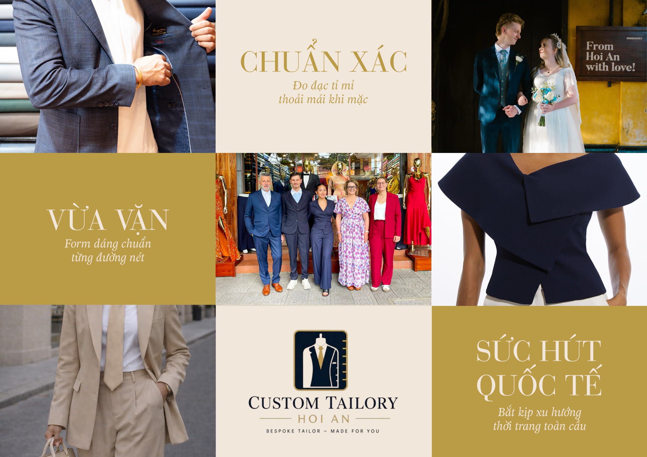 Custom Tailory Hội An – Sức Hút Với Thời Trang Quốc Tế